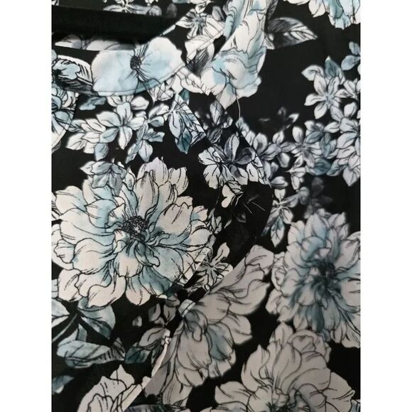 STICH FIX  KARL LAGERFELD PARIS Sakeri Ruffle Detail Blouse XL | Black - Picture 7 of 10